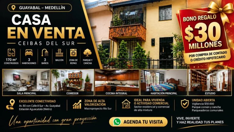 Casa En Ceibas Del Sur Medellín De 3 Niveles Excelente Ubicación